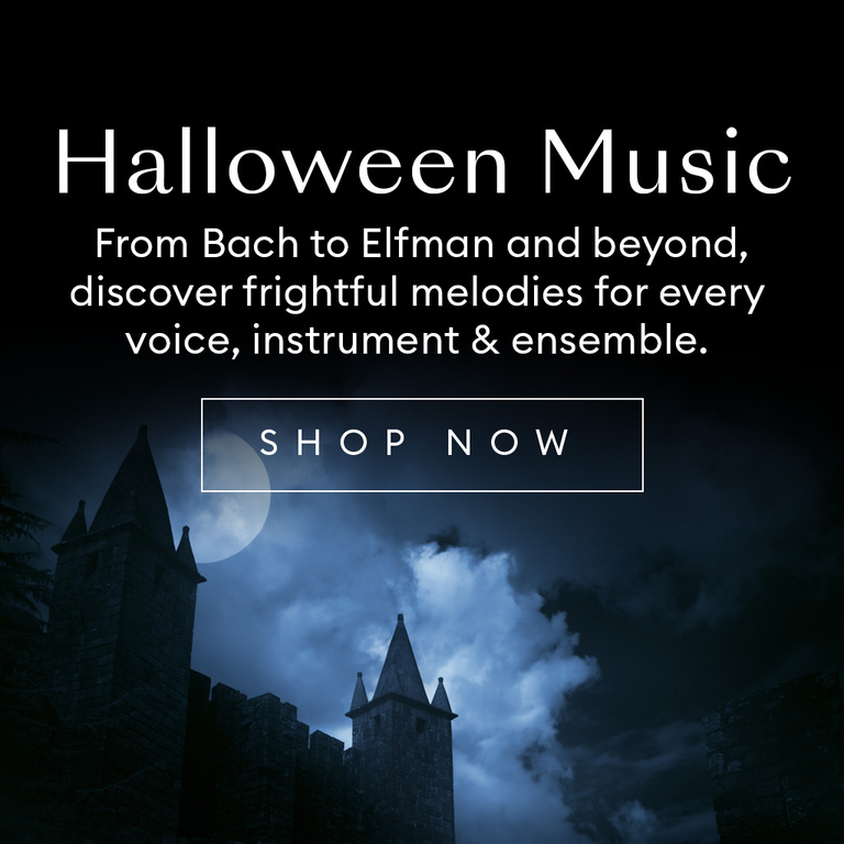 Halloween Music: From Bach to Elfman and beyond, discover frightful melodies for every voice, instrument, and ensemble