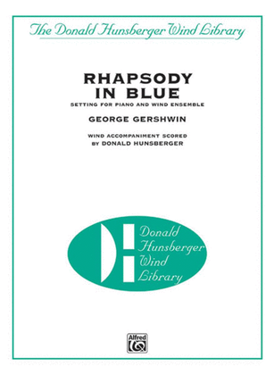 Book cover for Rhapsody in Blue (Setting for Piano and Wind Ensemble)