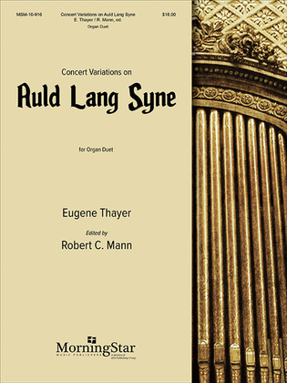 Book cover for Concert Variations on Auld Lang Syne