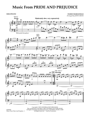 Music from Pride & Prejudice - Piano