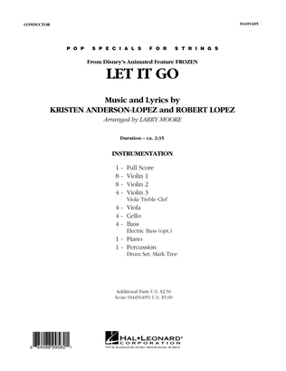 Let It Go - Conductor Score (Full Score)