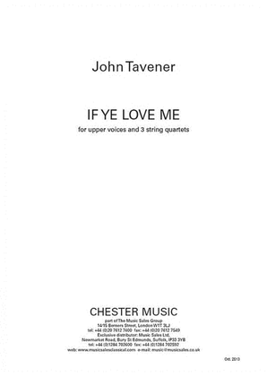 Book cover for If Ye Love Me