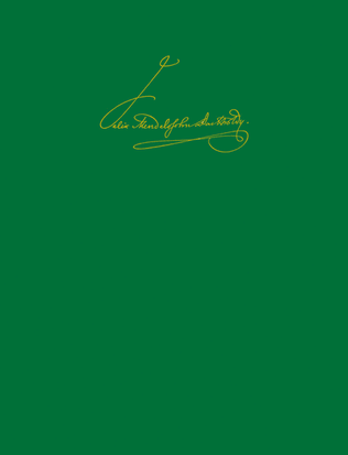 Book cover for Leipzig Edition of the Works of Felix Mendelssohn Bartholdy