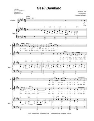 Gesu Bambino (Duet for Soprano and Alto solo)