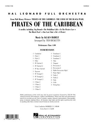 Pirates of the Caribbean (arr. Ted Ricketts) - Full Score