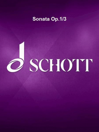 Book cover for Sonata Op.1/3