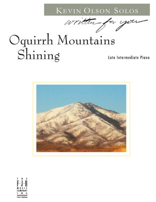 Book cover for Oquirrh Mountains Shining