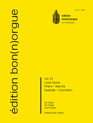 Book cover for Prière – Marche Nuptiale – Invocation für Orgel