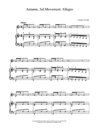 Autumn (from The Four Seasons), 3rd Movement