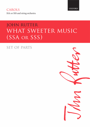 Book cover for What sweeter music