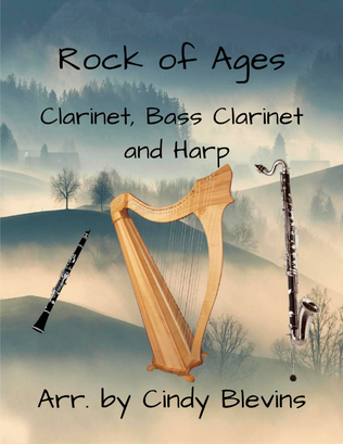 Book cover for Rock of Ages, for Clarinet, Bass Clarinet and Harp