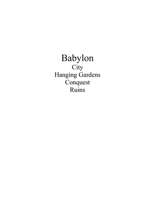 Book cover for Babylon