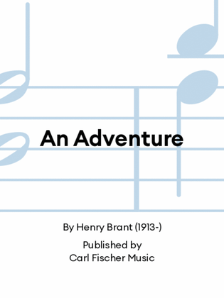 Book cover for An Adventure