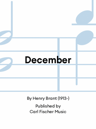 Book cover for December