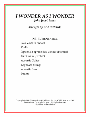 Book cover for I Wonder As I Wander