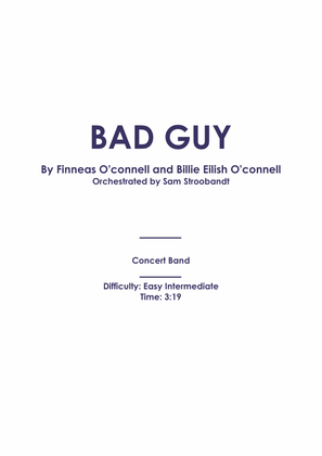 Book cover for Bad Guy