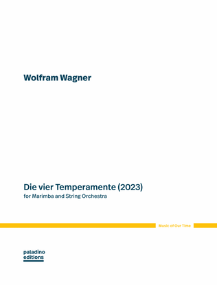 Book cover for Die vier Temperamente - Score Only