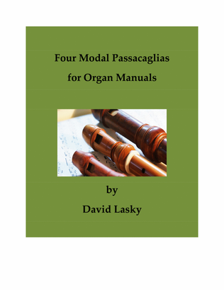 Book cover for Four Modal Passacaglias for Organ Manuals