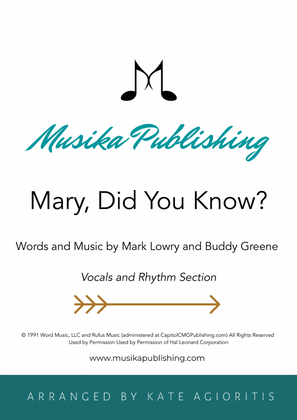 Book cover for Mary, Did You Know?