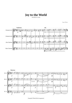 Book cover for Joy to the World by for Clarinet Ensemble