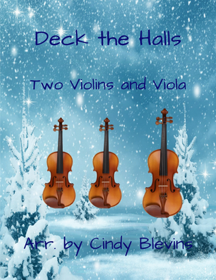 Book cover for Deck the Halls, for Two Violins and Viola