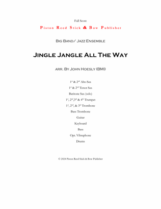 Book cover for Jingle Jangle All The Way- for Jazz Ensemble/ Big Band