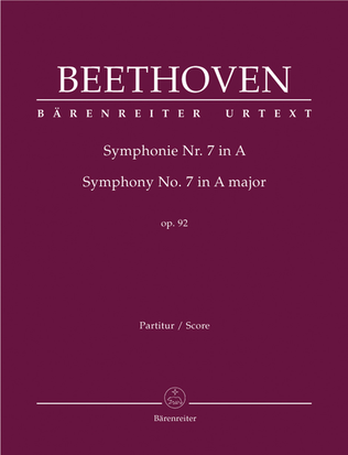 Book cover for Symphony, No. 7 A major, Op. 92